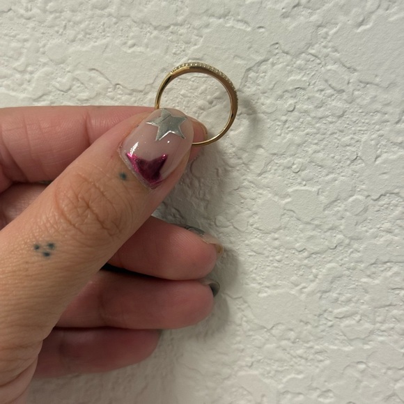 Mejuri Pave Diamond Slim Signet Ring - Picture 3 of 4